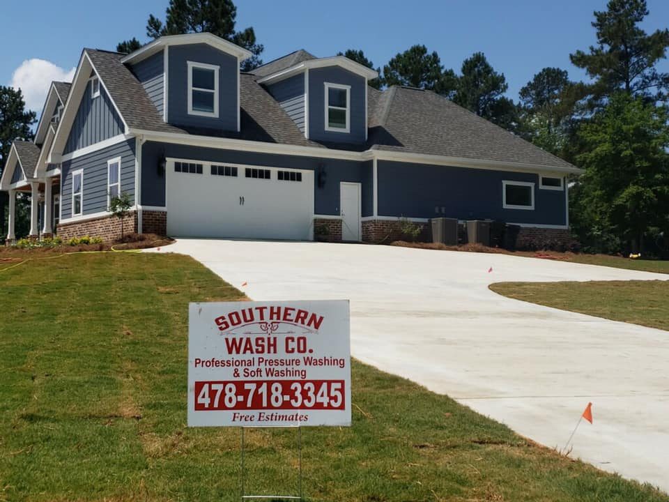 New construction pressure washing Macon GA