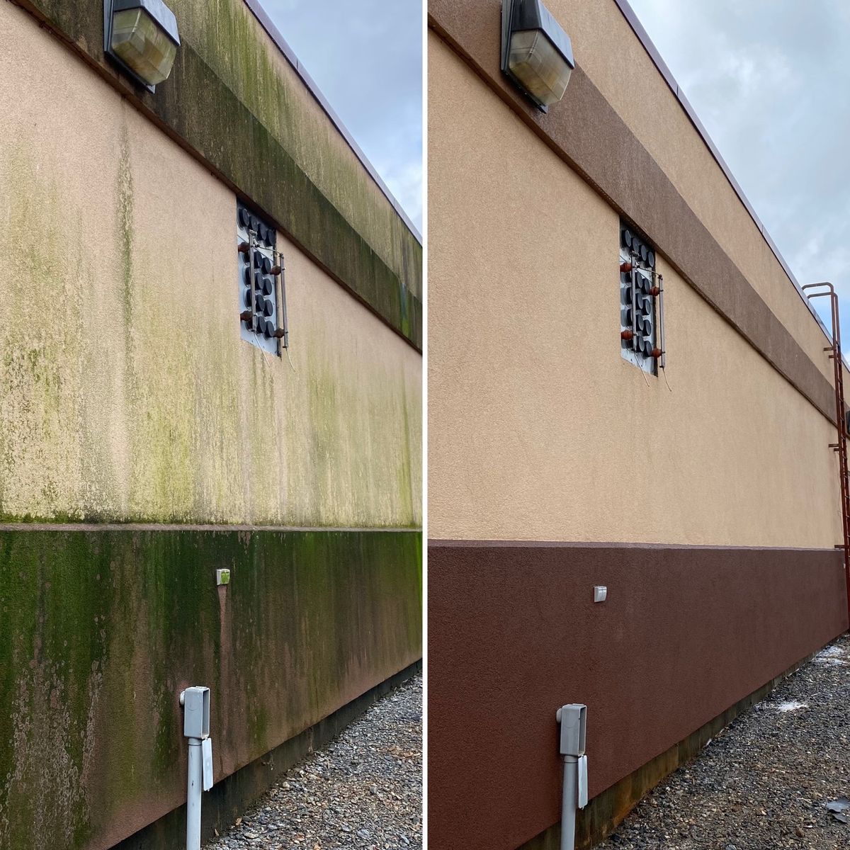 House washing before and after Warner Robins GA