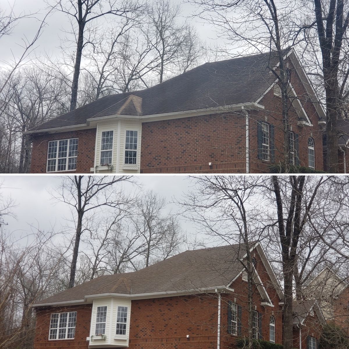 Roof cleaning result Middle Georgia