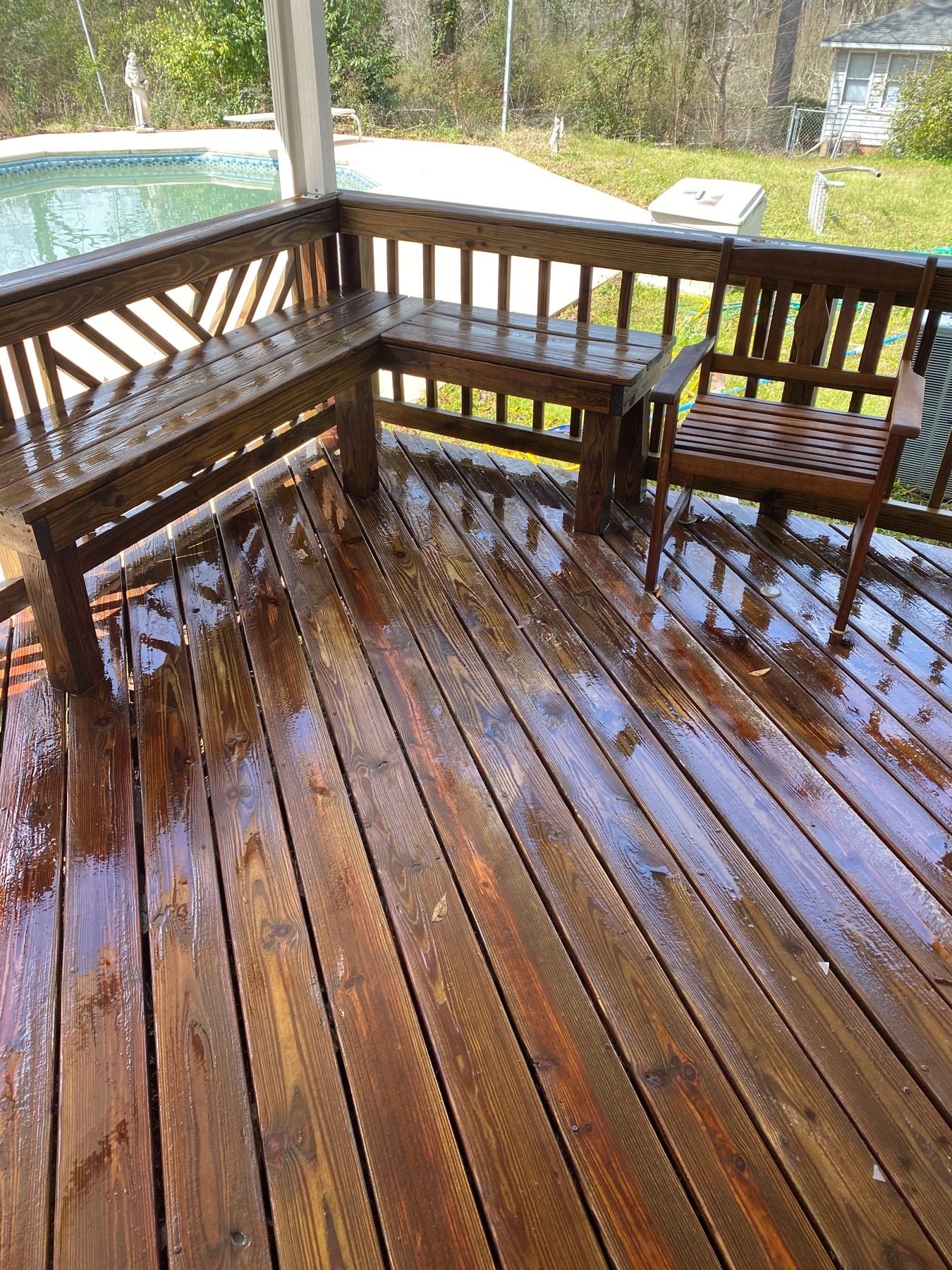 Deck restoration after Macon Georgia